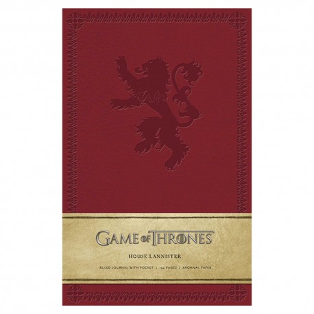 Journal Game Of Thrones: House Lannister Libreta Pasta Dura Lannister